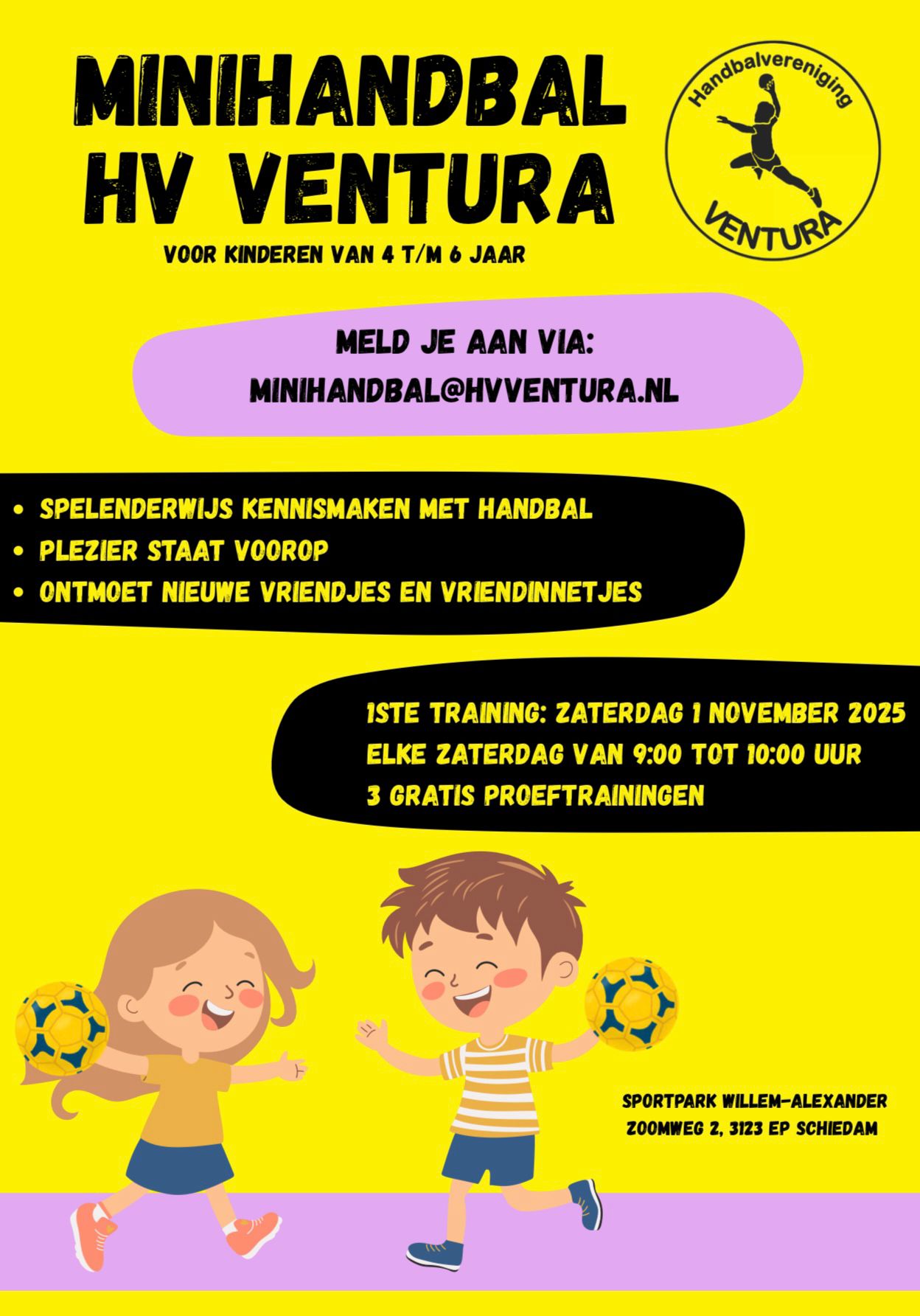 Training voor de Mini's